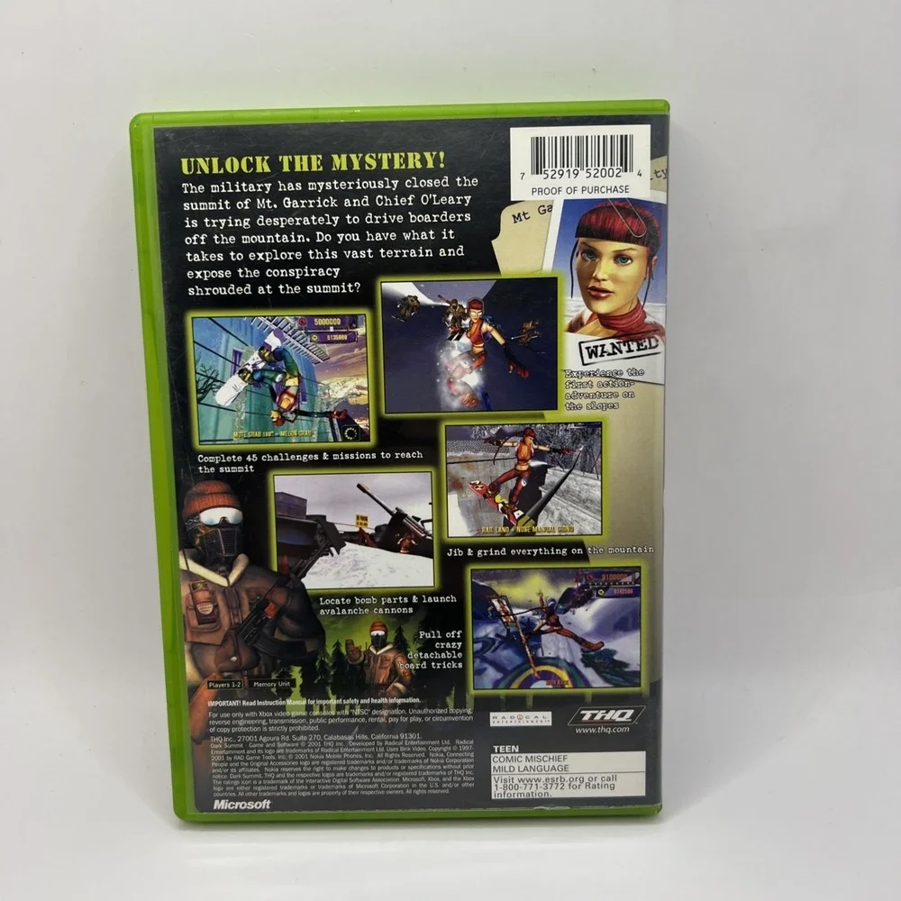 Dark Summit ( Microsoft Xbox, 2001)